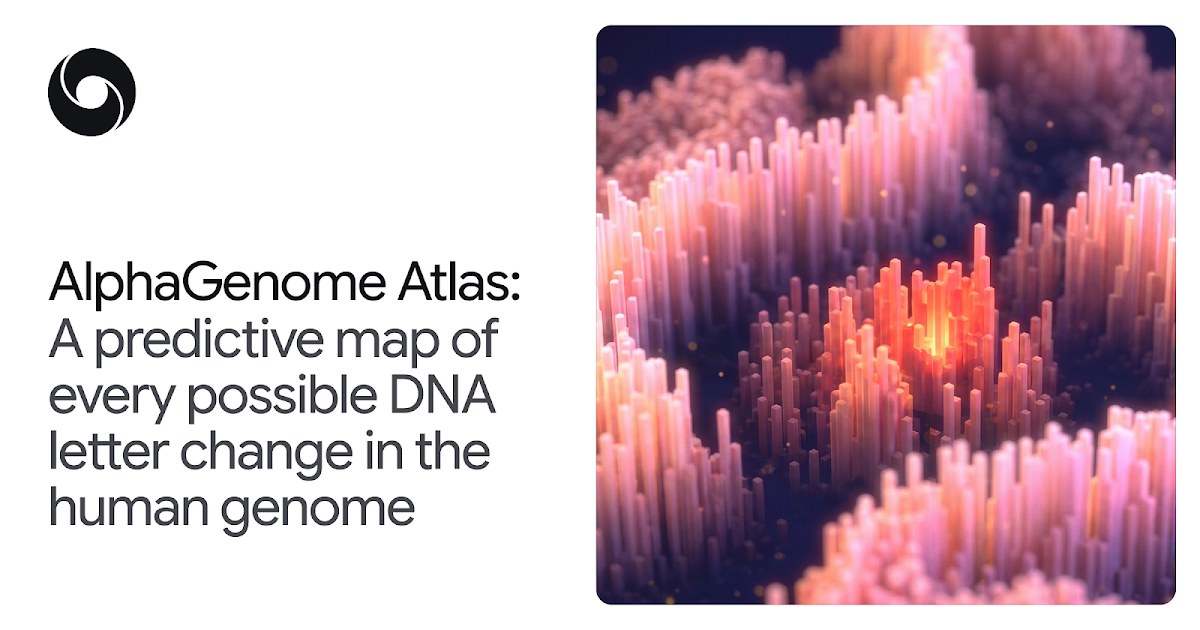 AlphaGenome Atlas : DeepMind précalcule l'effet des 9 milliards de variants possibles de l'ADN humain