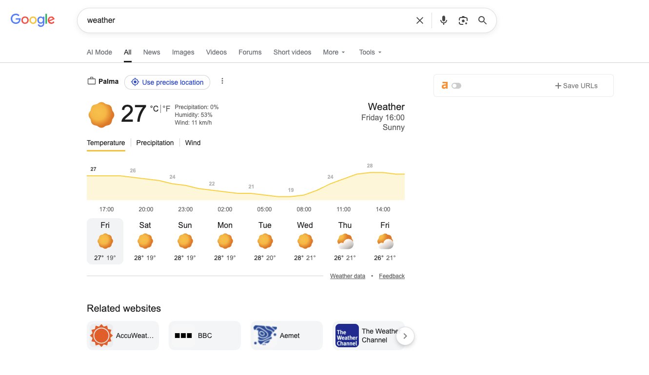 Ecosystem carousel : Google affiche ses concurrents sous ses widgets météo, sport, finance et traduction en Europe