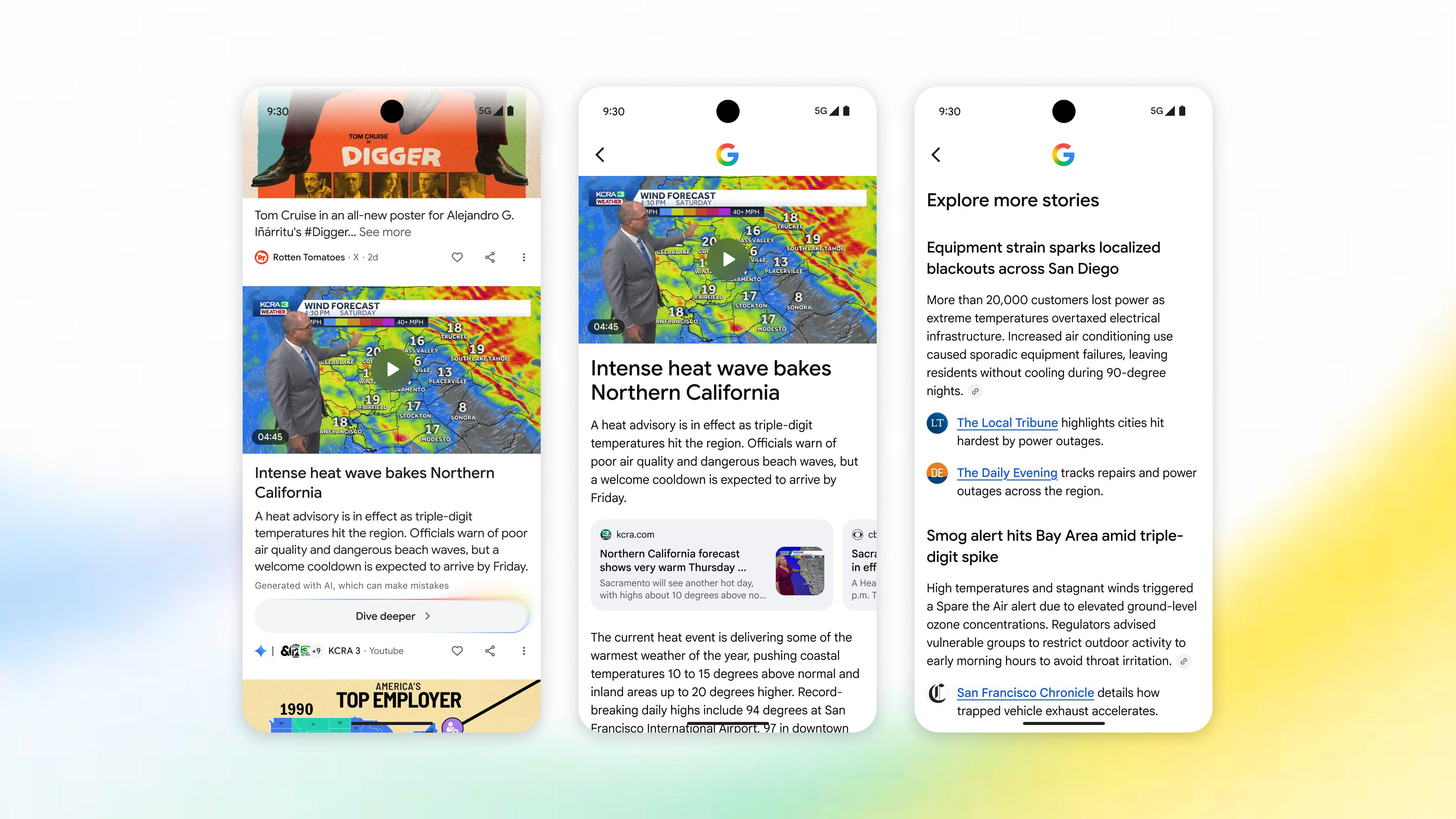 « Dive deeper » : Google teste un résumé IA dans Discover, à la place du clic vers l'article