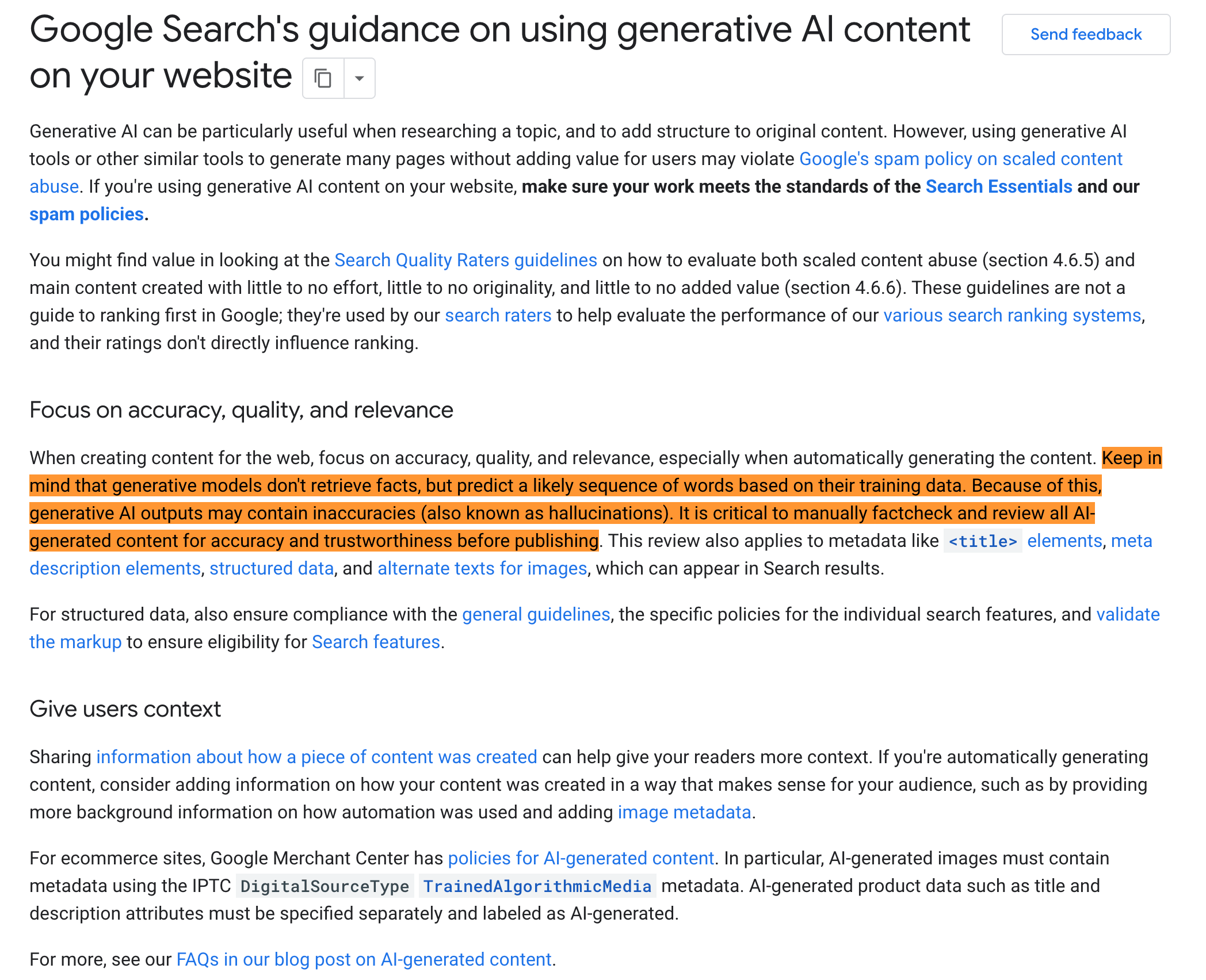 Contenu IA : Google rend le fact-check manuel « critique » et officialise la grille EOT/SA