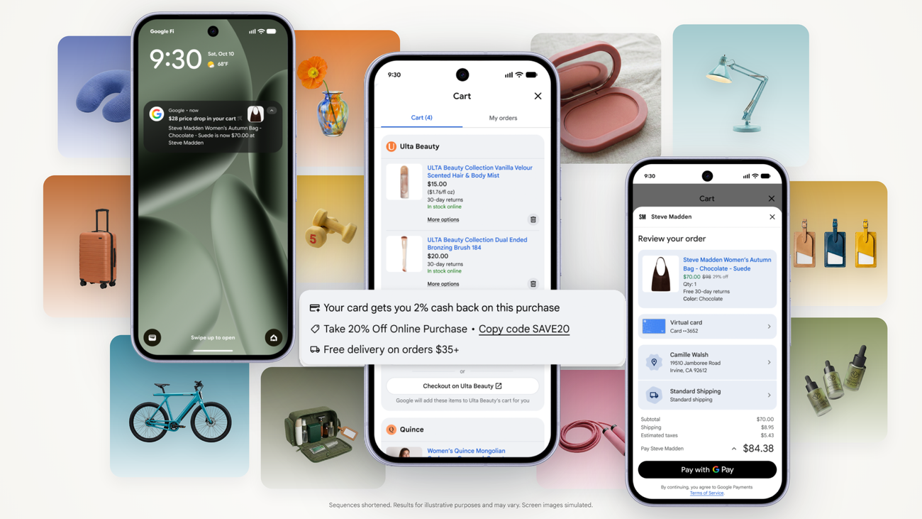 Universal Cart : Google lance son panier multi-enseignes dans Search et Gemini
